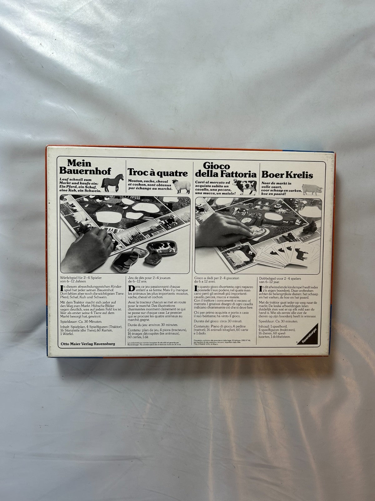 Mein Bauernhof Spiel Vintage Ravensburger 1984 Tiere  Vollständig - Ansicht 9