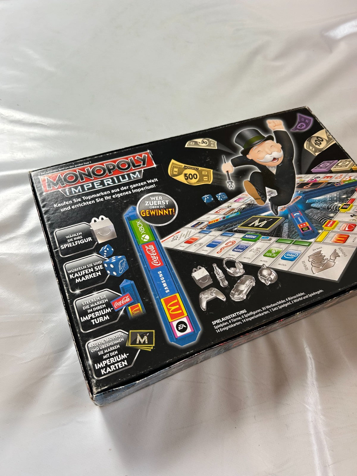 Spiel Monopoly Imperium silber Topmarken DER WELT Hasbro vollständig - Ansicht 12