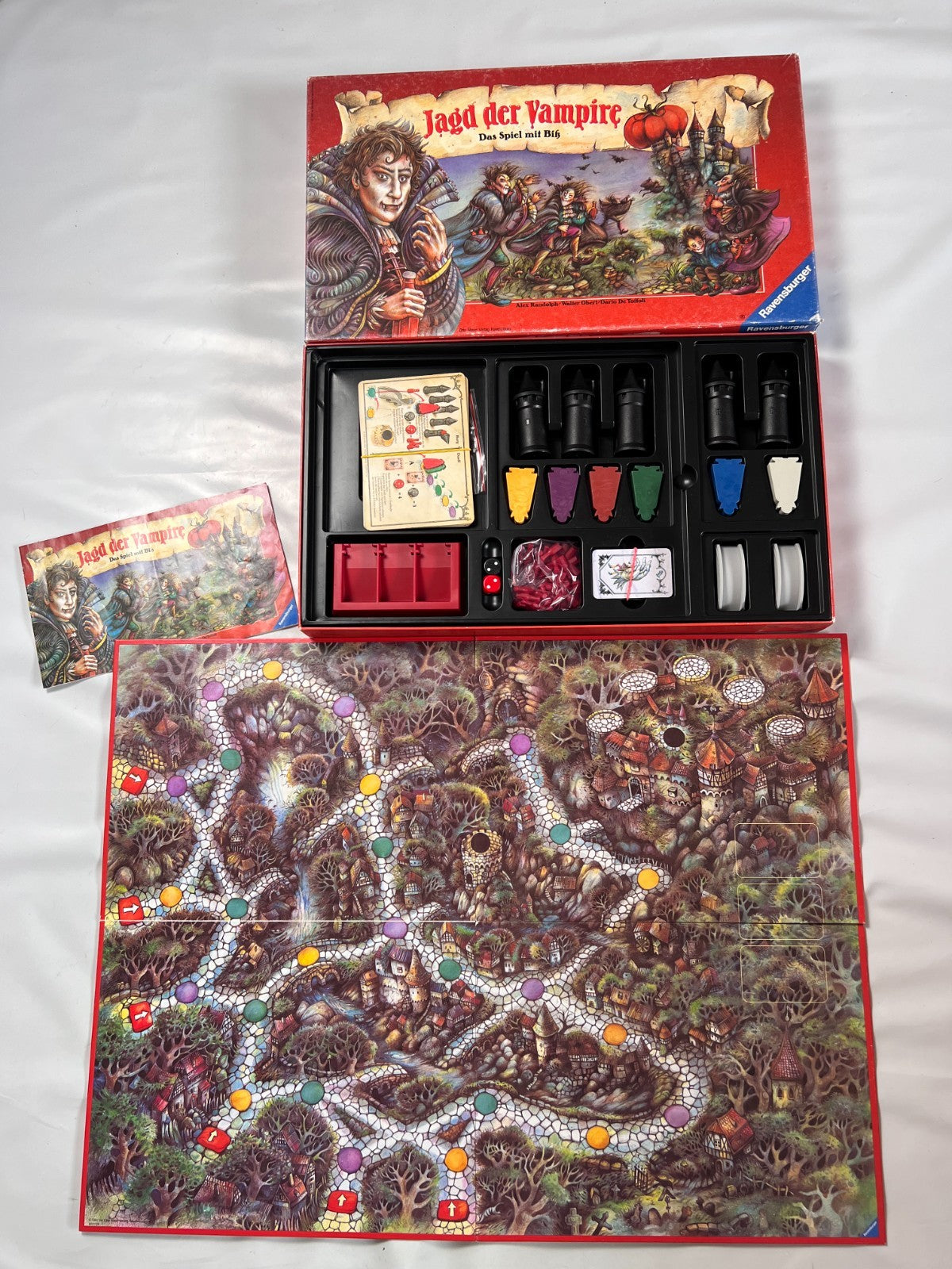 Jagd der Vampire Ravensburger 1991 Spiel Brettspiel  Vintage  Vollständig - Ansicht 2