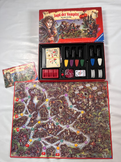 Jagd der Vampire Ravensburger 1991 Spiel Brettspiel  Vintage  Vollständig - Ansicht 2