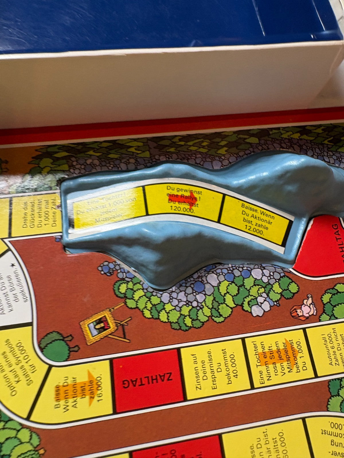 Spiel des Lebens MB 1984 Spiel blaue Ausgabe Brettspiel 2 Fahnen Vollständig - Ansicht 13