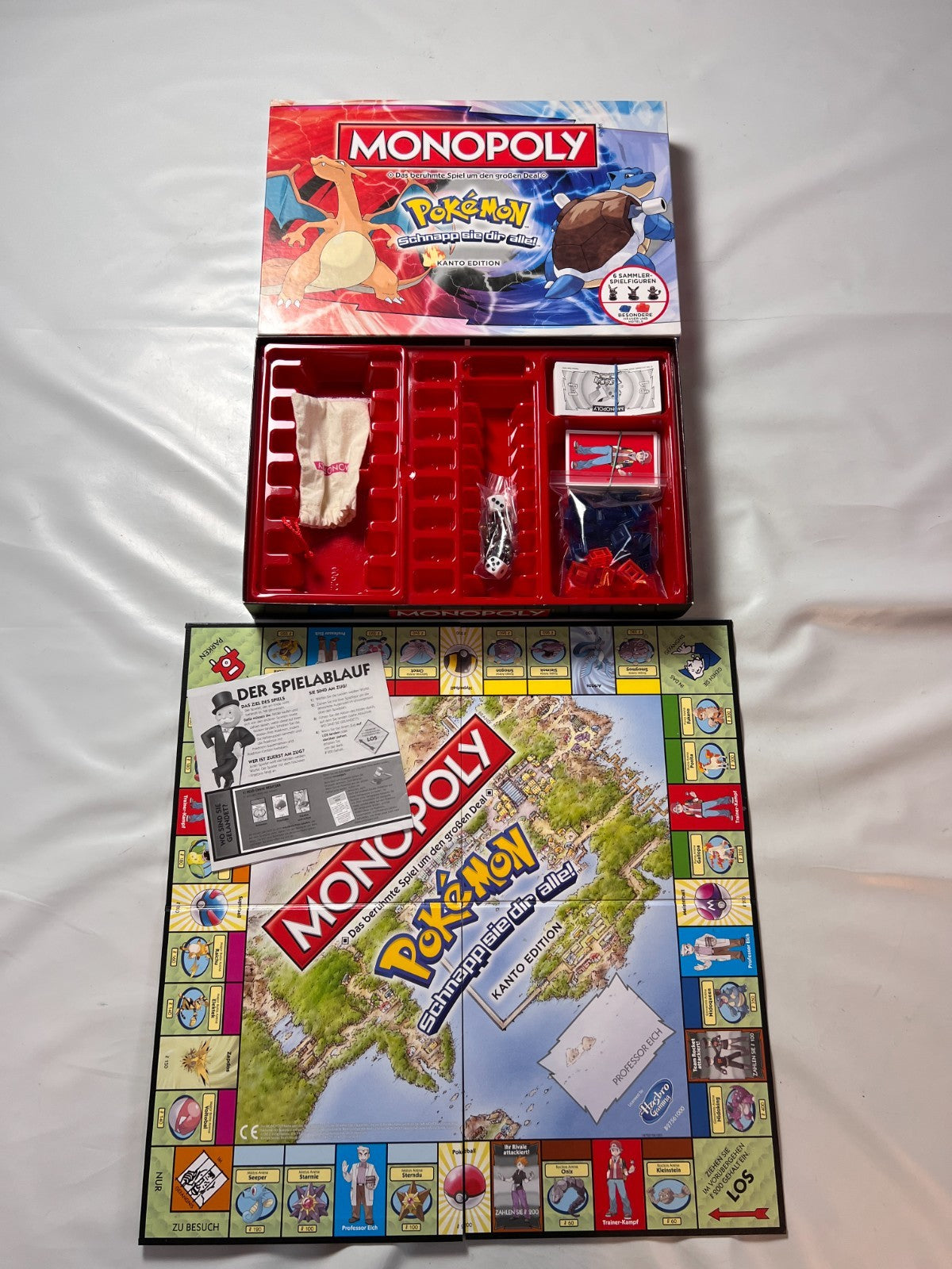 MONOPOLY  POKEMON  KANTO Edition deutsch Zinn Figuren  Vollständig - Ansicht 2