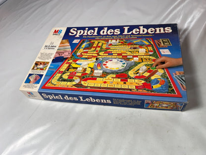 Spiel des Lebens MB 1984 Spiel blaue Ausgabe Brettspiel 2 Fahnen Vollständig - Ansicht 14