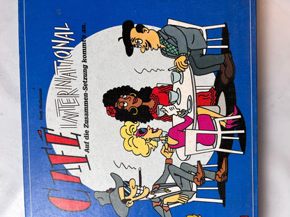 Café International - Brettspiel von Mattel - Vollständig Brett Karton Fleckig - Ansicht 12