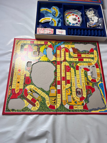 Spiel des Lebens MB 1984 Spiel blaue Ausgabe Brettspiel 2 Fahnen Vollständig - Ansicht 9