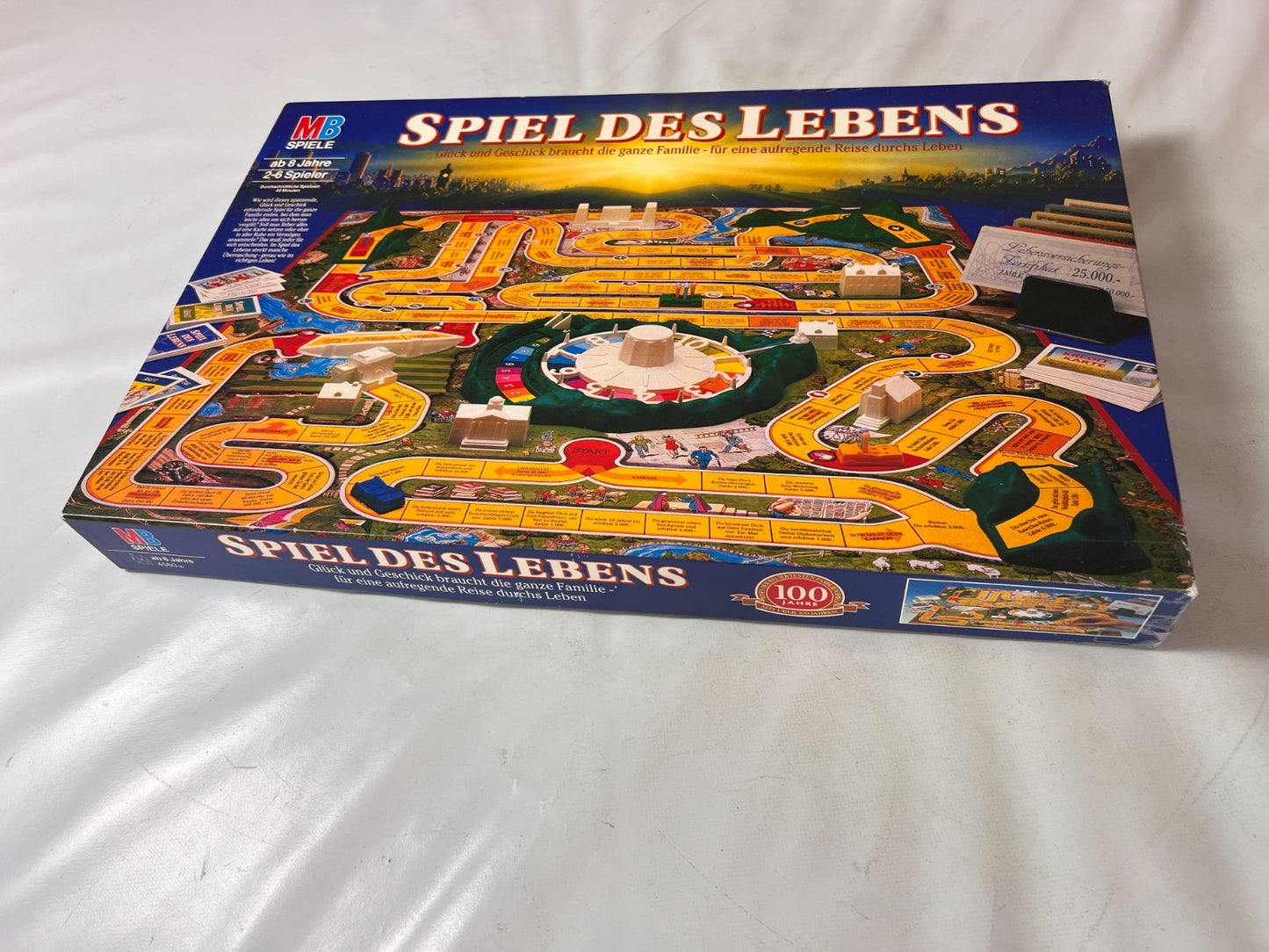 MB Spiele, Spiel des Lebens, 100 Jahre Edition, Vintage 1992, vollständig - Ansicht 13