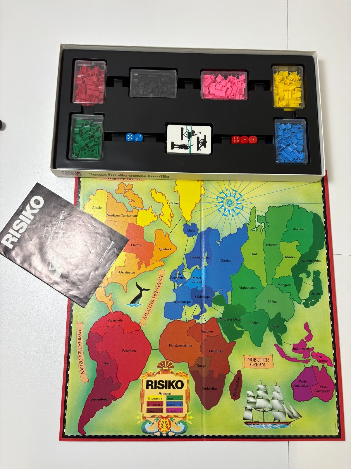 Risiko - Strategiespiel weiß Parker 1982 - Vollständig - Ansicht 8