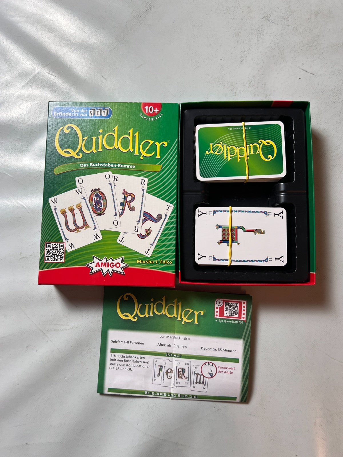 Quiddler Kartenspiel  Amigo 1998  Vollständig - Ansicht 2