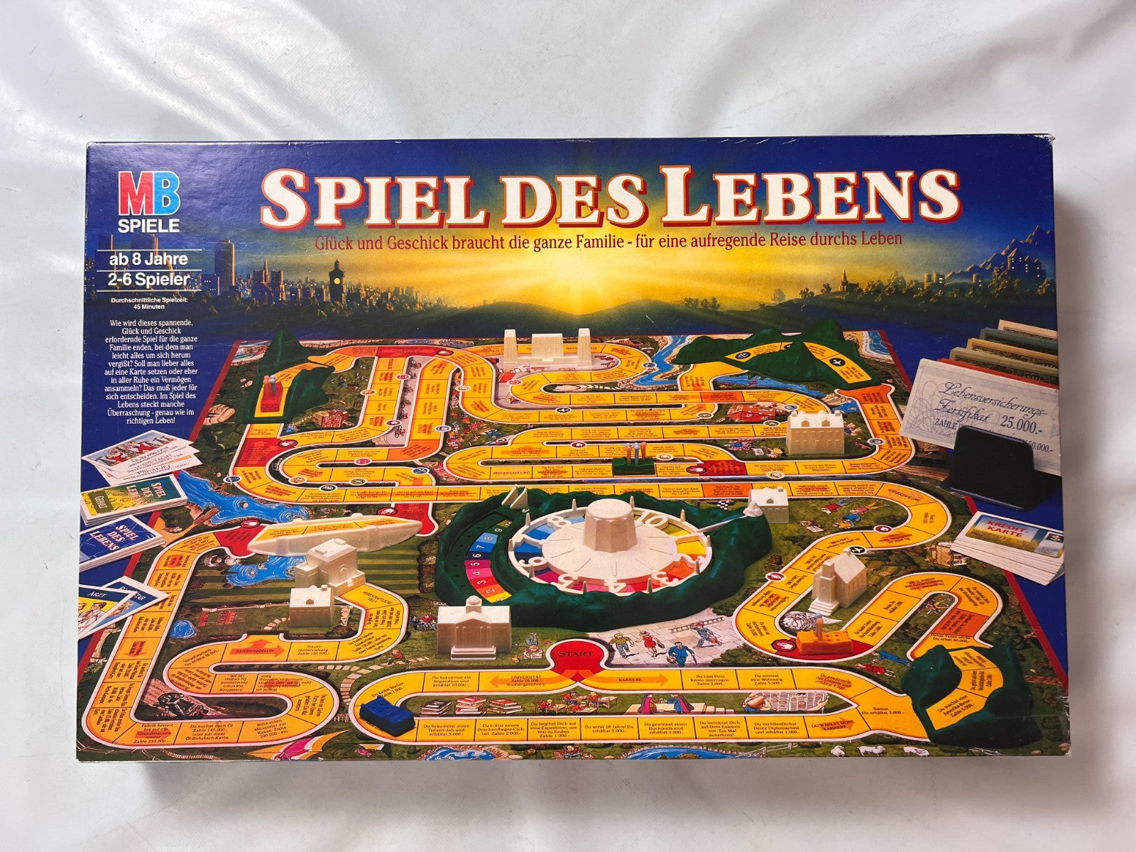 MB Spiele, Spiel des Lebens, 100 Jahre Edition, Vintage 1992, vollständig - Ansicht 8