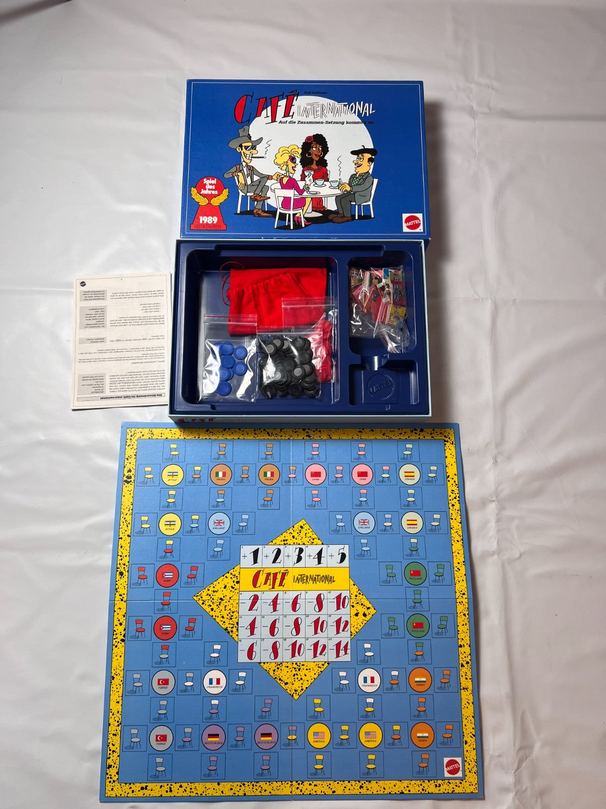 Café International - Brettspiel von Mattel - Vollständig - Ansicht 2