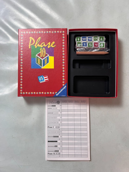 Phase 10 Würfelspiel Spiel Ravensburger Alte Version 2005 - Vollständig - Ansicht 2