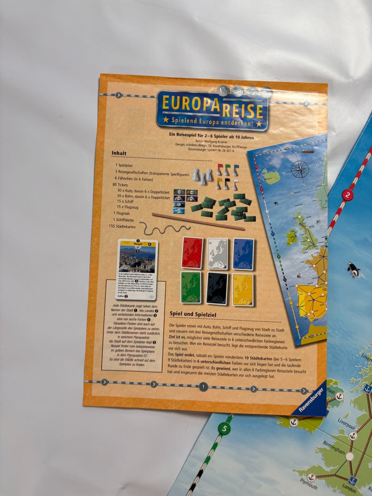 Ravensburger Europareise Gesellschaftsspiel 2007 - Vollständig - Ansicht 7