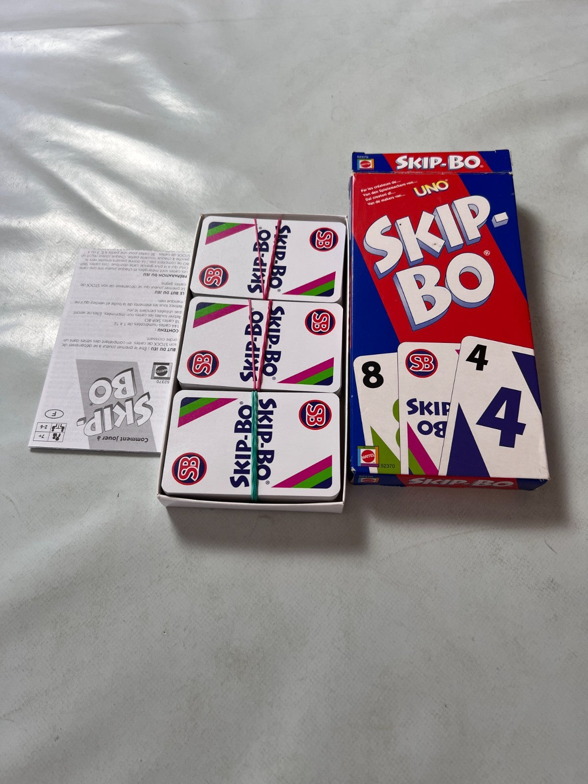 Skip Bo Kartenspiel Mattel blau rote Ausgabe 2003  - vollständig - Ansicht 3