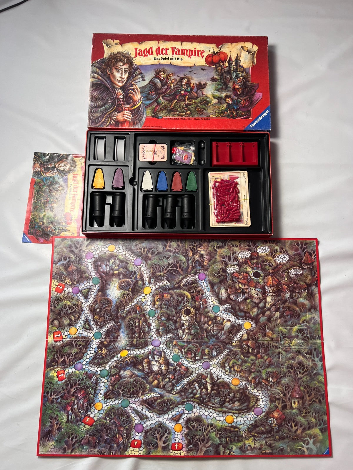 Jagd der Vampire Ravensburger 1991 Spiel Brettspiel  Vintage  Vollständig - Ansicht 2