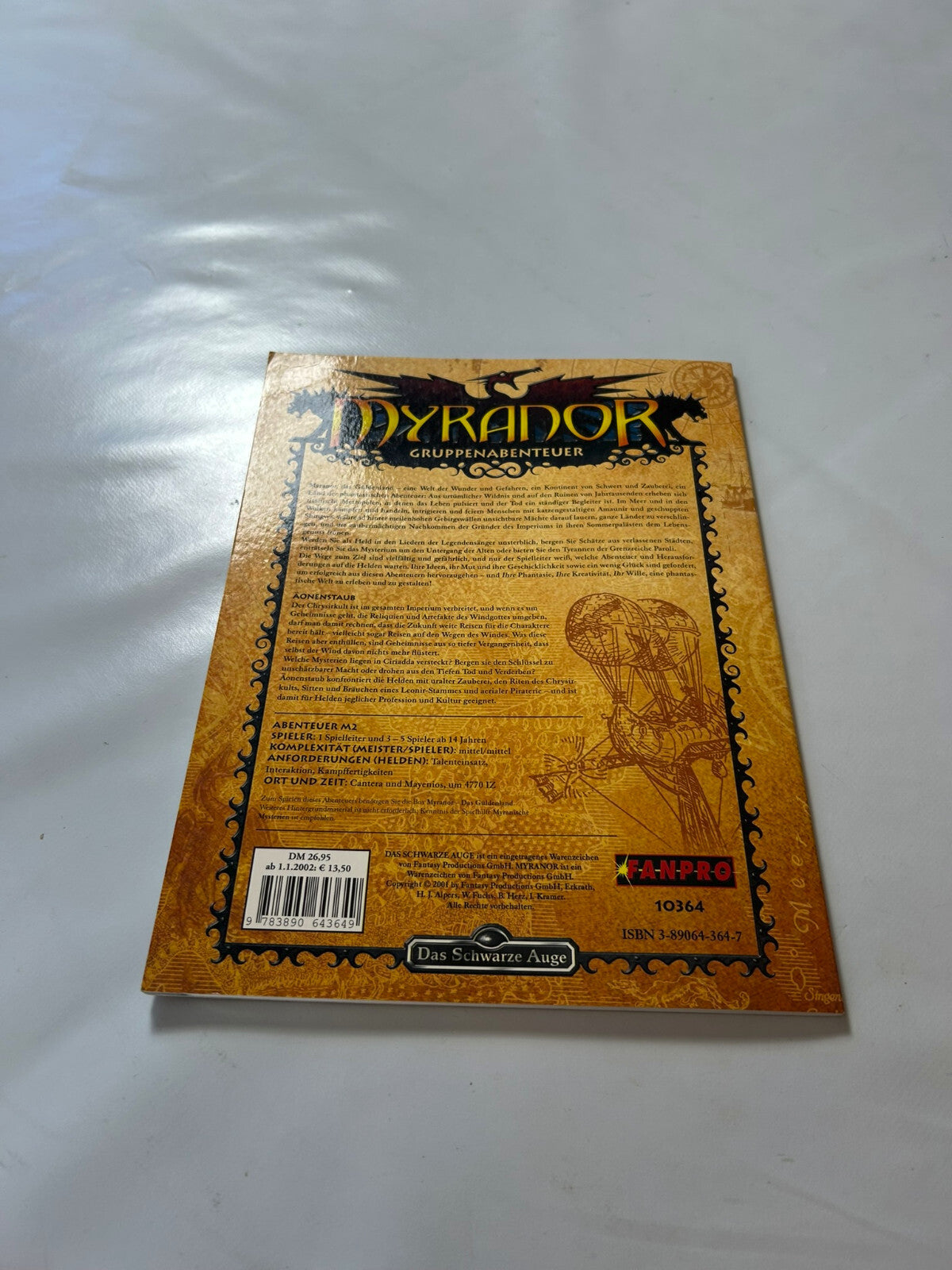 Detailfoto 4 – SKU A7703 – Rollenspiel-Buch gebraucht bei Brettspielimperium