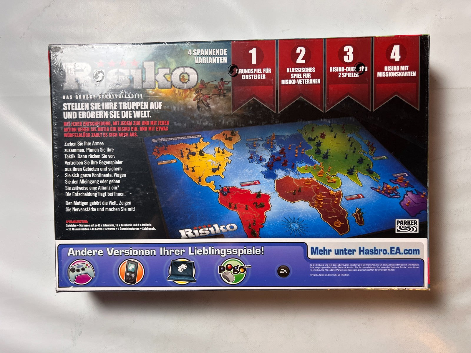 Risiko Brettspiel das große Strategiespiel  Hasbro 2010  Neu in Folie - Ansicht 7