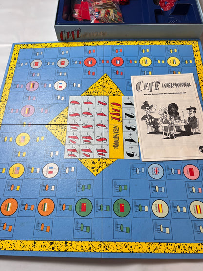 Café International - Brettspiel von Mattel - Vollständig Brett Karton Fleckig - Ansicht 7