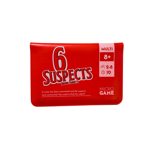 6 Suspects Bruno Faidutti Micro Game Englisch – SKU A8976 – Kartenspiel gebraucht kaufen bei Brettspielimperium