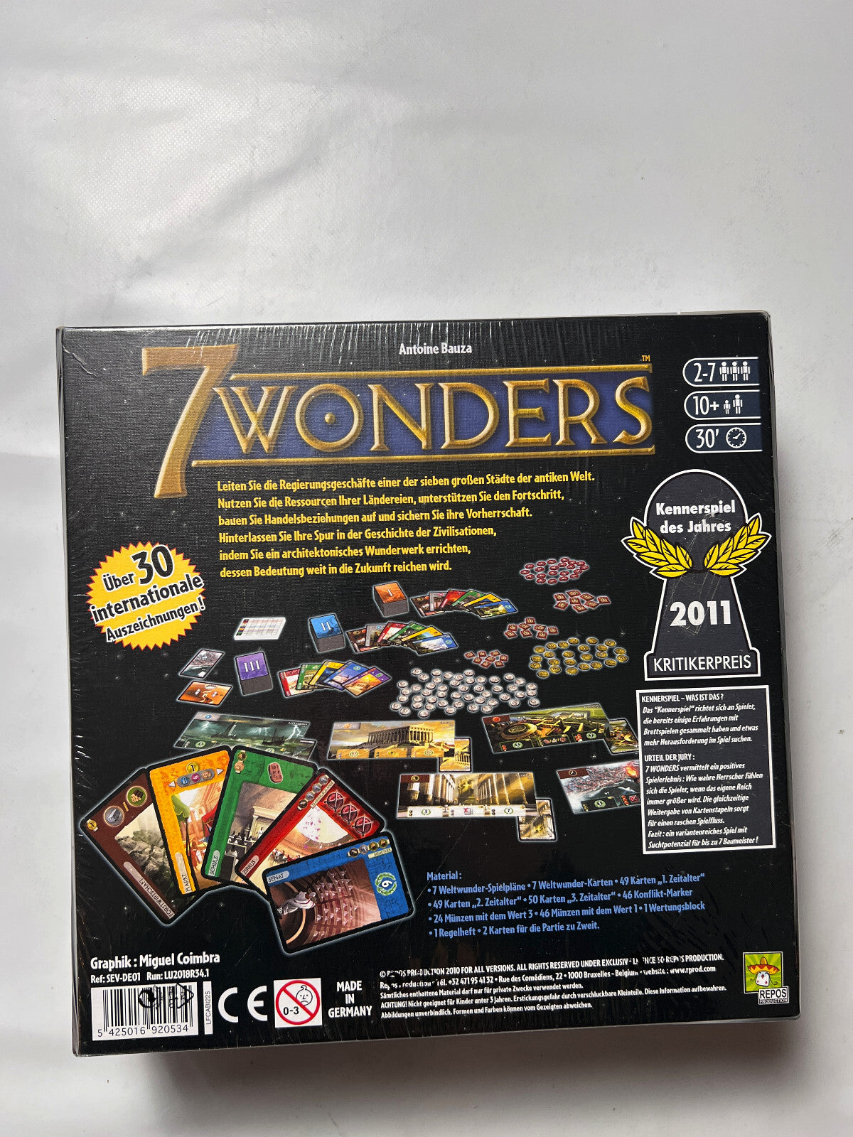 7 Wonder - Brettspiel - Repos Production - Asmodee -NEU in Folie - Ansicht 7