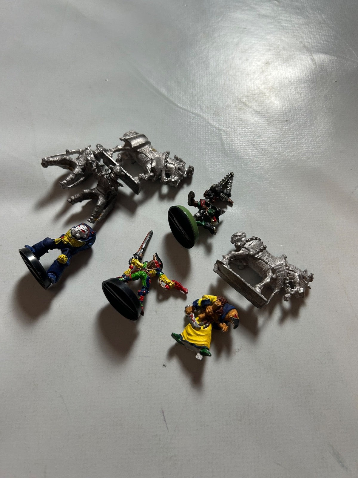 8 x Warhammer (Warhammer 40k) Figuren Miniaturen Zinn teils bemalt - Ansicht 4