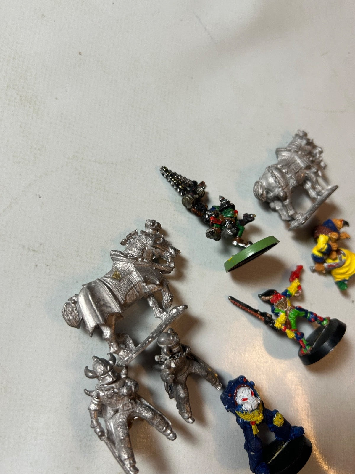 8 x Warhammer (Warhammer 40k) Figuren Miniaturen Zinn teils bemalt - Ansicht 6