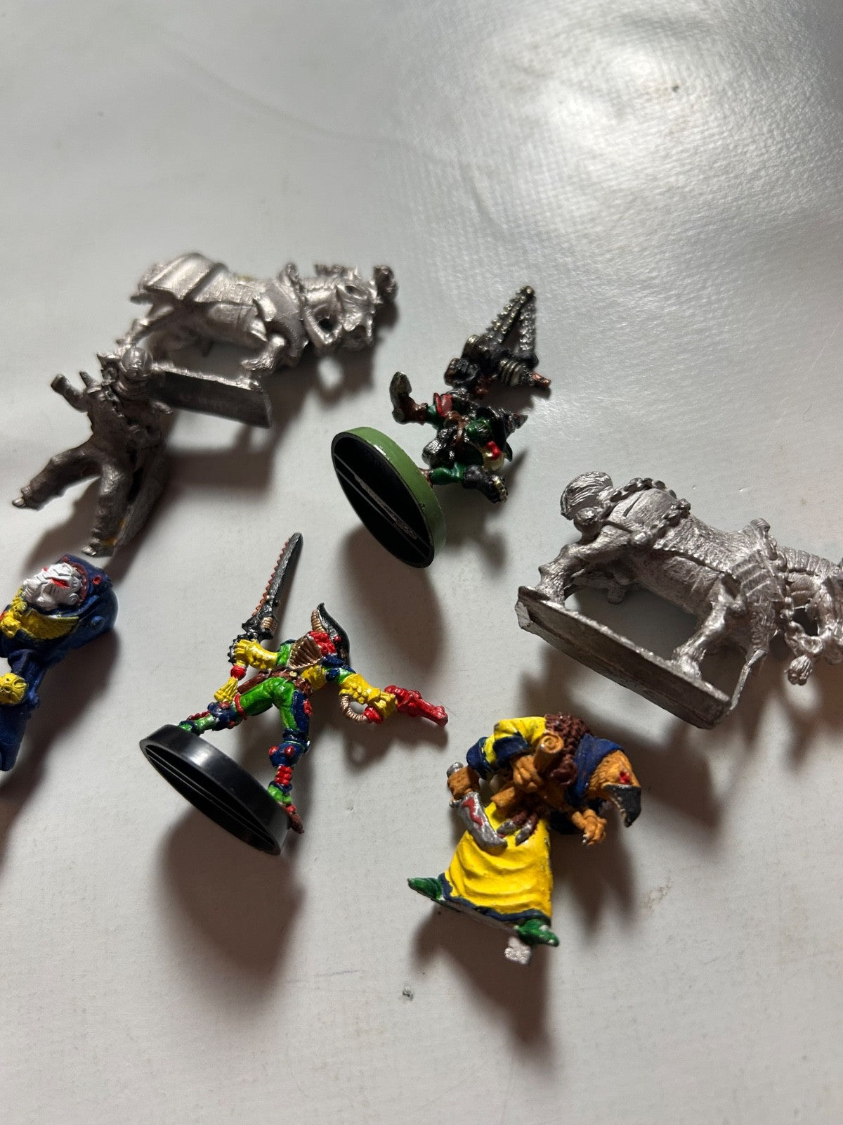 8 x Warhammer (Warhammer 40k) Figuren Miniaturen Zinn teils bemalt - Ansicht 9