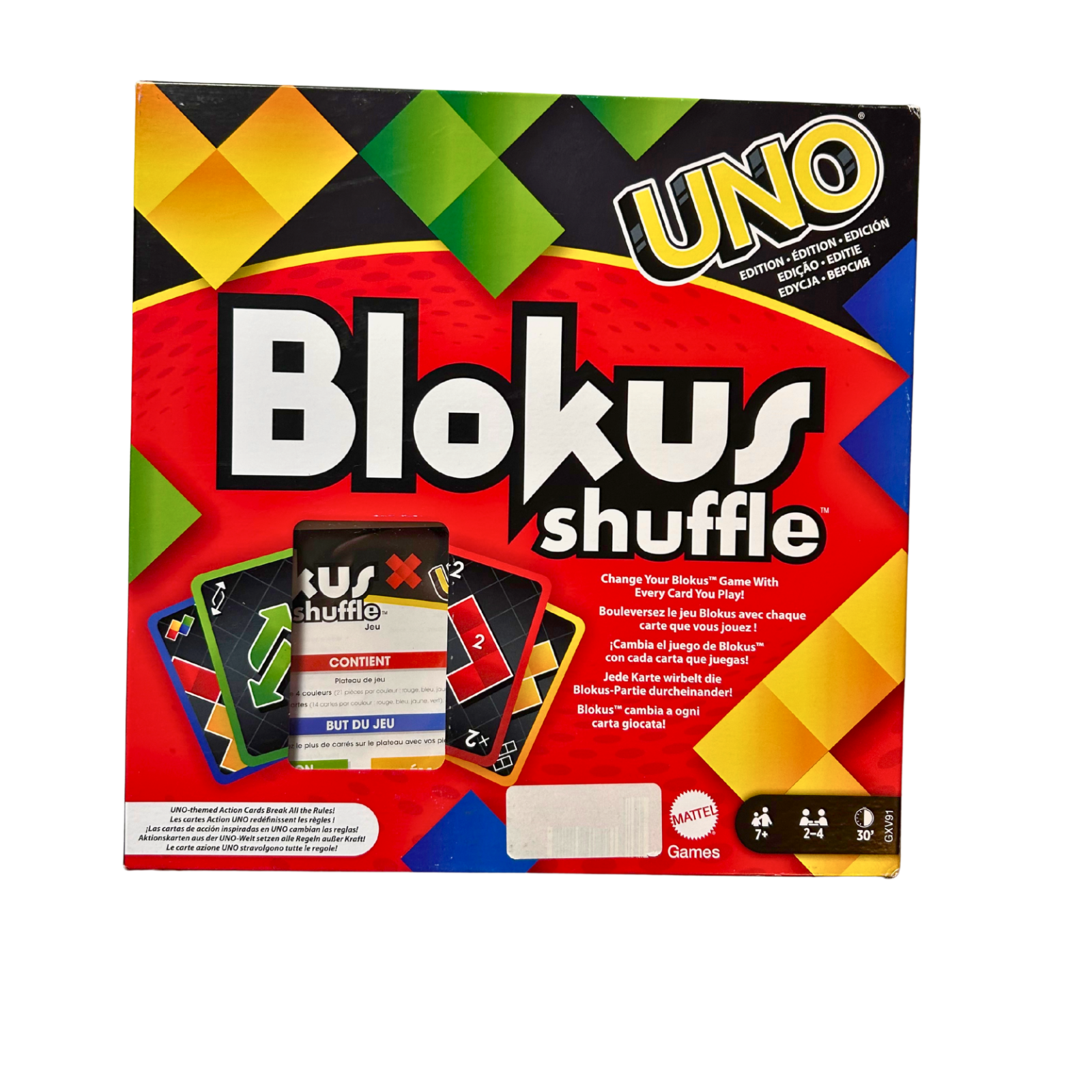 Blokus Shuffle UNO Edition Mattel  - Vollständig - Ansicht 1