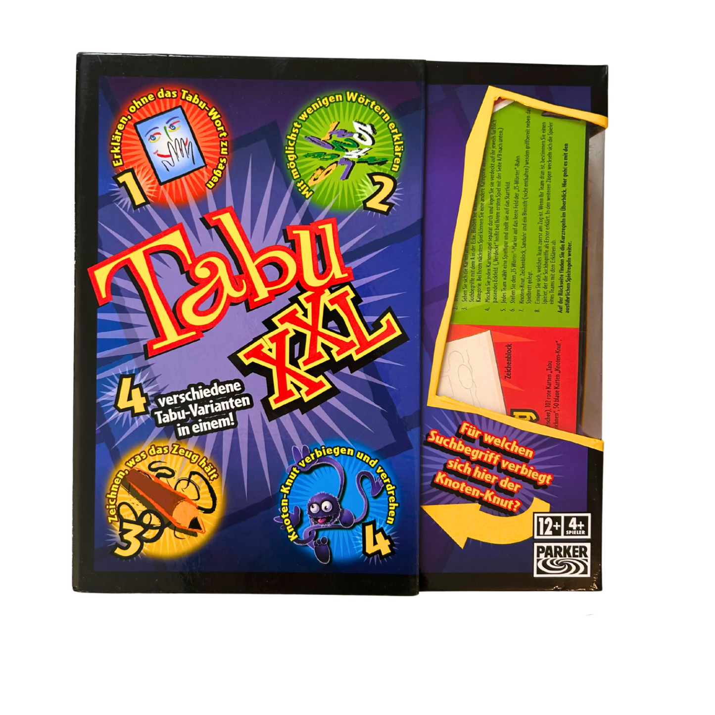 TABU XXL Parker  4 verschiedene TabuVarianten  Vollständig - Ansicht 1
