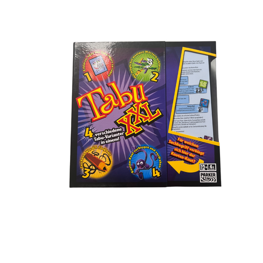 TABU XXL Parker  4 verschiedene TabuVarianten  Vollständig - Ansicht 1