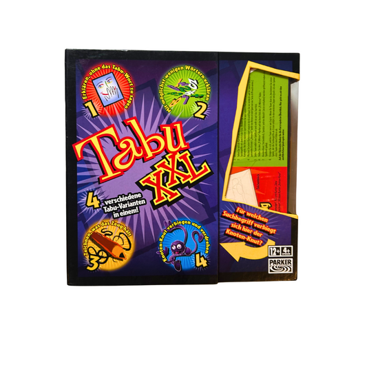 TABU XXL Parker  4 verschiedene TabuVarianten  Vollständig - Ansicht 1