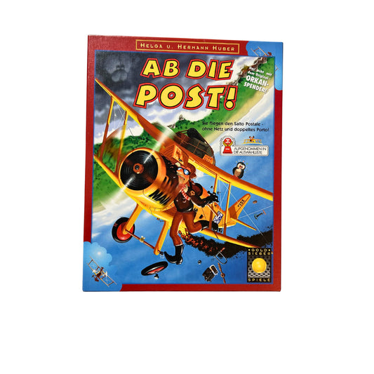 Ab die Post! Goldsieber Spiele 1996 Vintage 90er Retro Familien – SKU A11273 – Gesellschaftsspiel gebraucht kaufen bei Brettspielimperium
