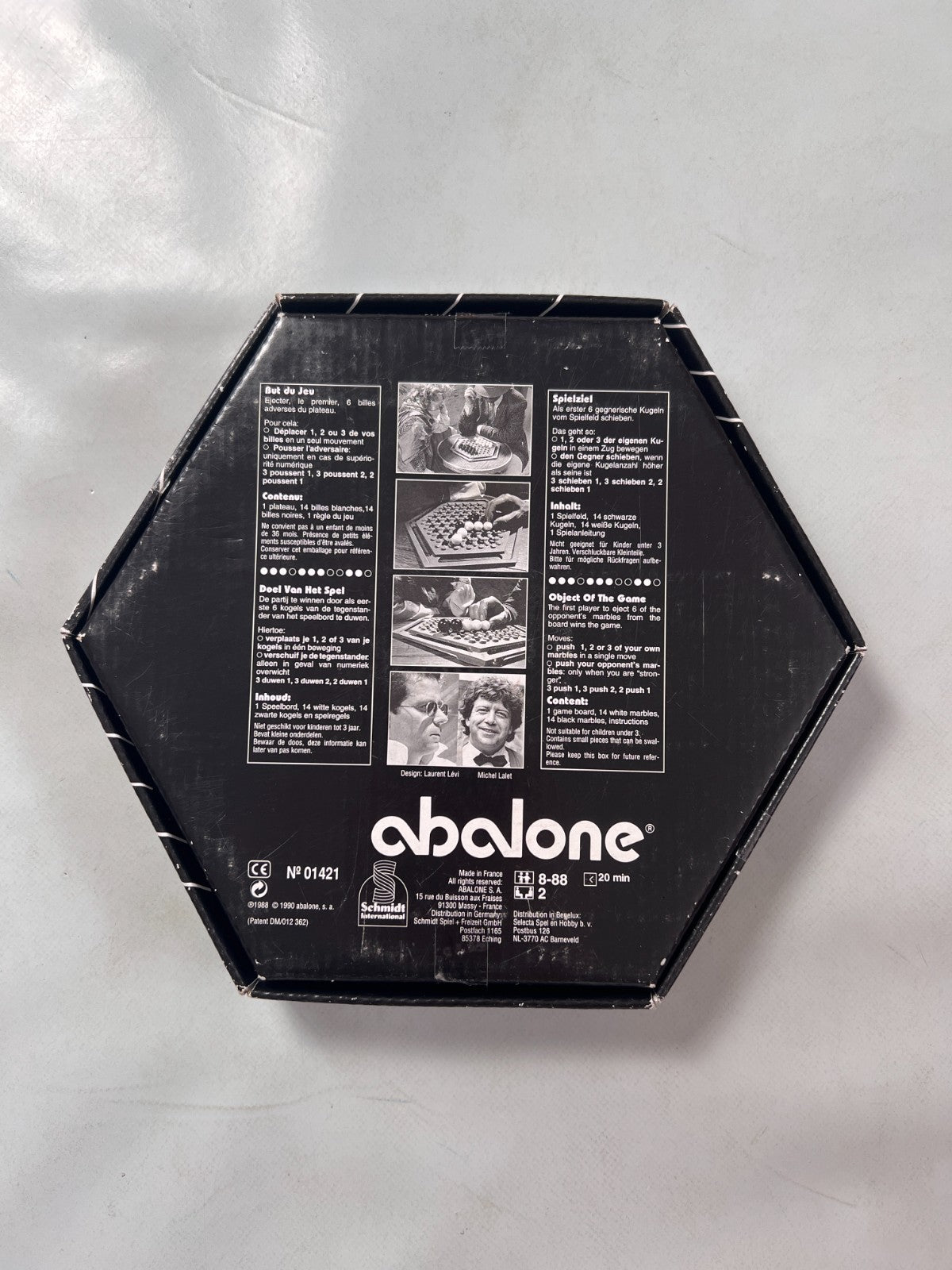 Abalone Mini Brettspiel Gesellschaftsspiel 01421 1990 Schmidt - Vollständig - Ansicht 9