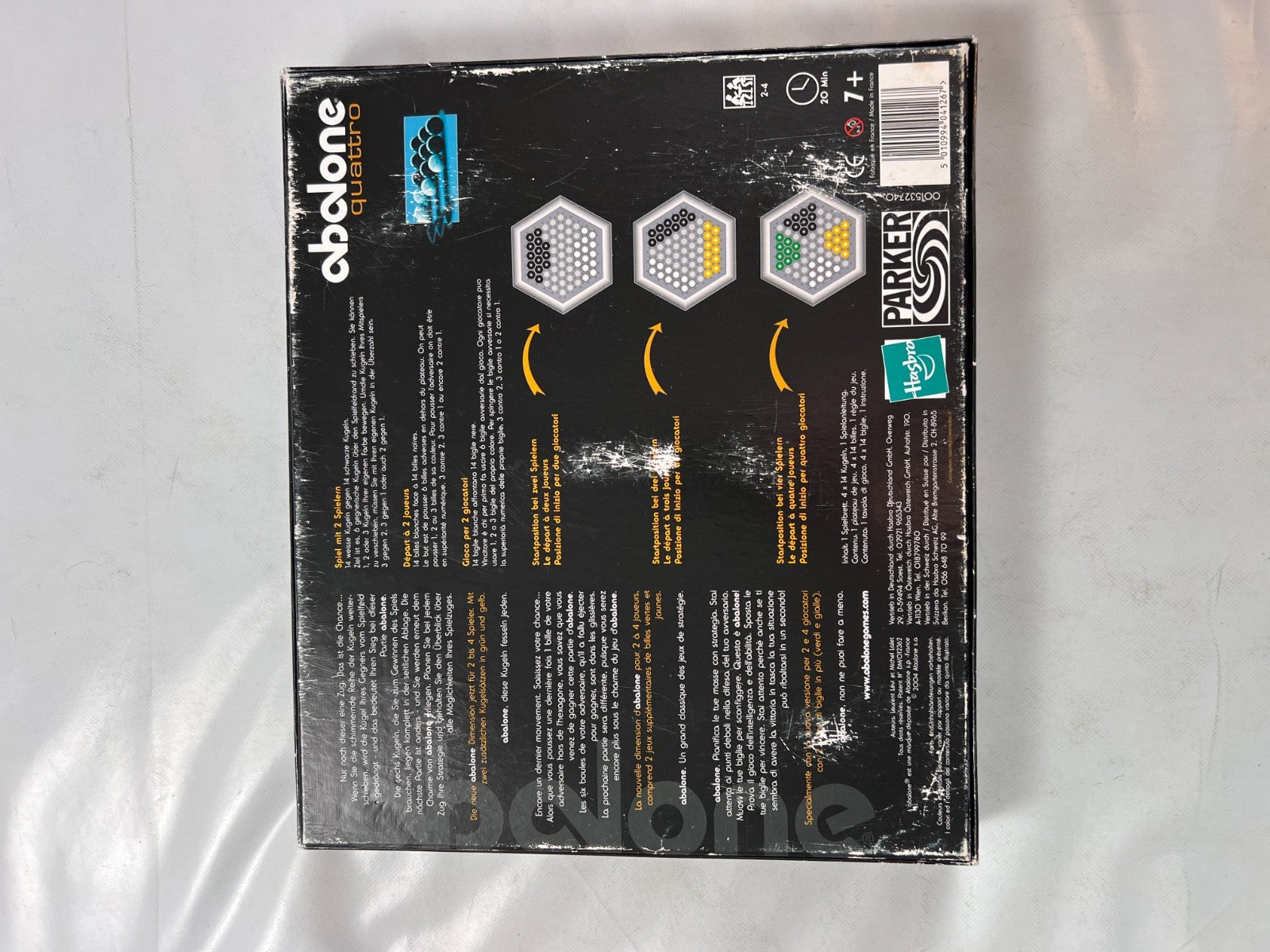 Abalone Quattro Spiel Gesellschaftsspiel Brettspiel Parker 2004  Vollständig - Ansicht 12