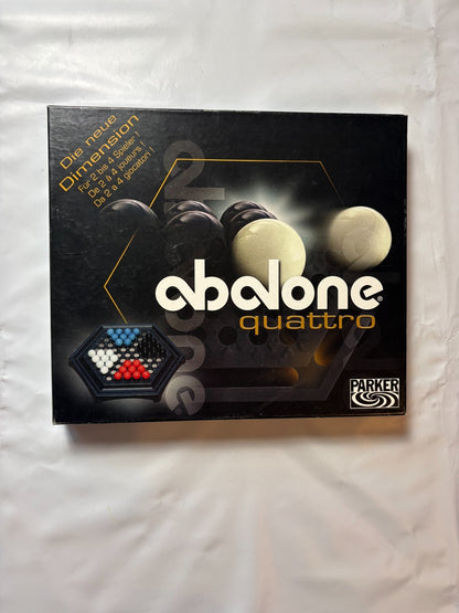 Abalone Quattro Spiel Gesellschaftsspiel Brettspiel Parker 2004 - Vollständig - Ansicht 2