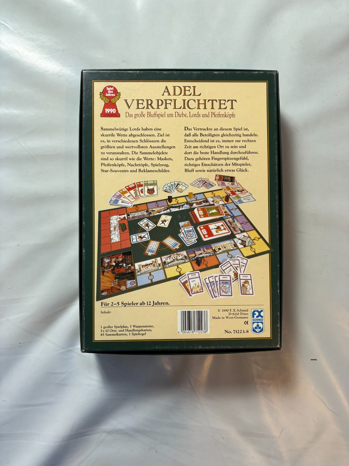 Adel verpflichtet Brettspiel FX Schmid 1990 Gesellschaftsspiel   Unbespielt - Ansicht 10