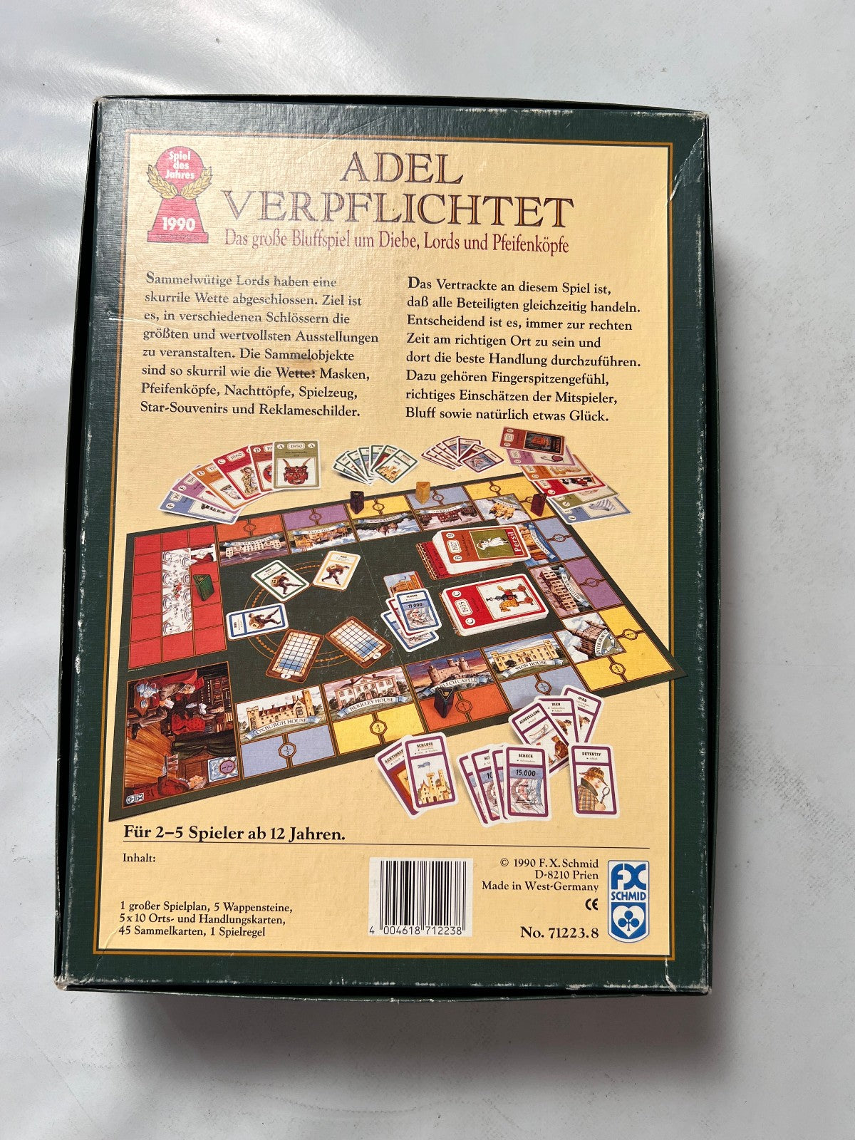 Adel verpflichtet Brettspiel FX Schmid 1990 Gesellschaftsspiel   Vollständig - Ansicht 9
