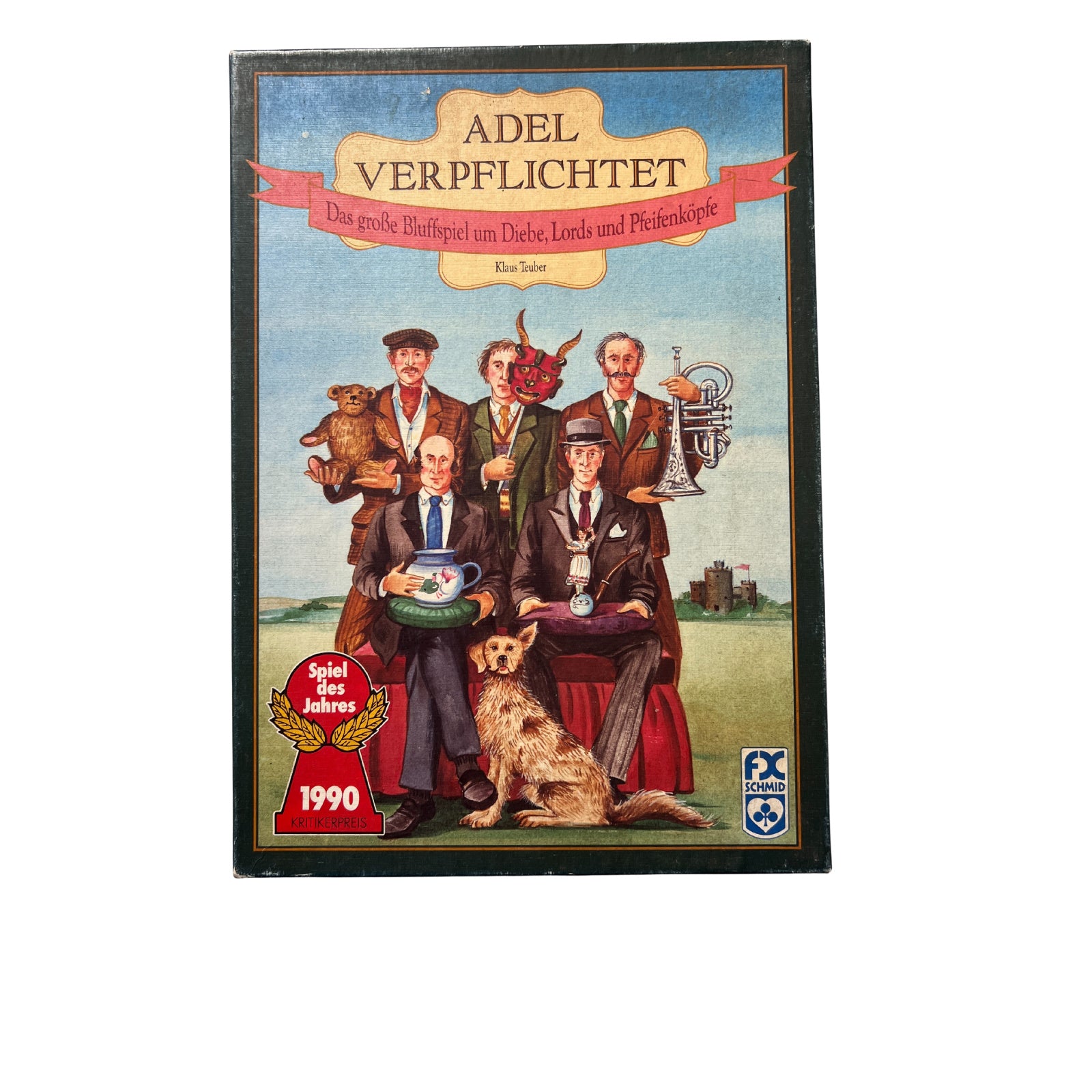 Adel verpflichtet Brettspiel FX Schmid 1990 Gesellschaftsspiel – SKU A9734 – Gesellschaftsspiel gebraucht kaufen bei Brettspielimperium
