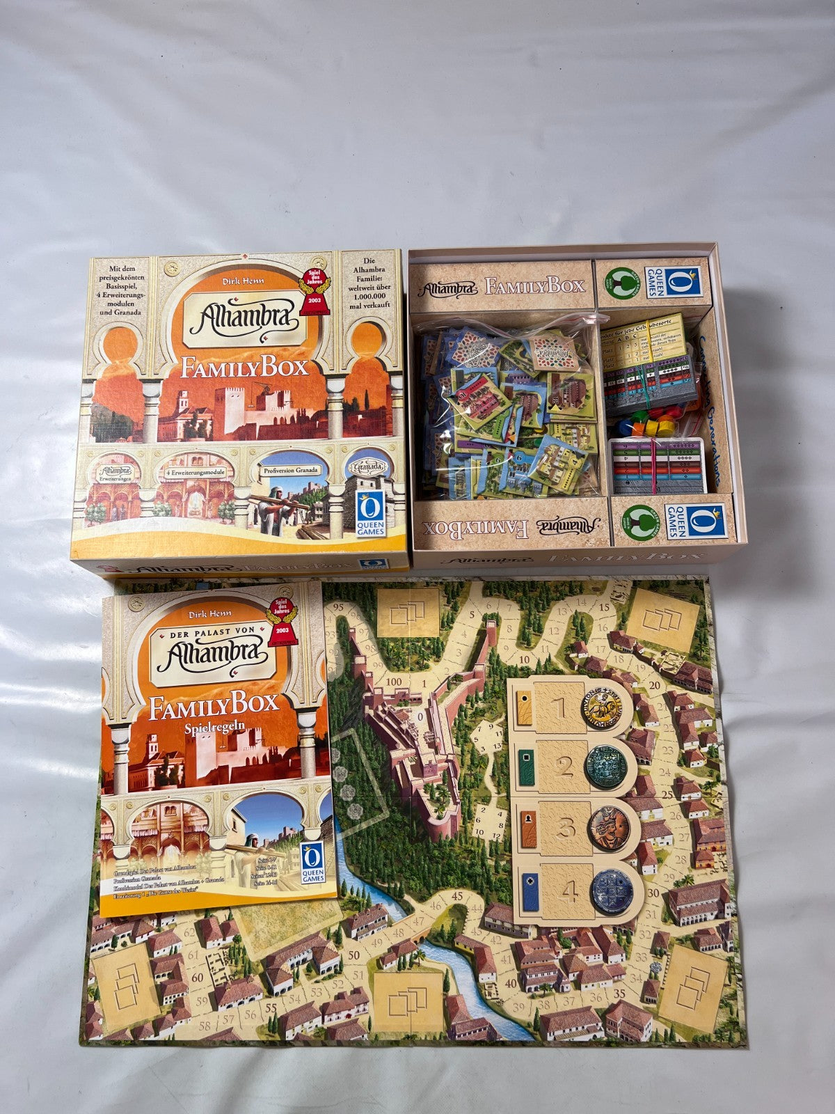 Alhambra Family Box Familienspiel Brettspiel von Queen Games - Vollständig - Ansicht 2