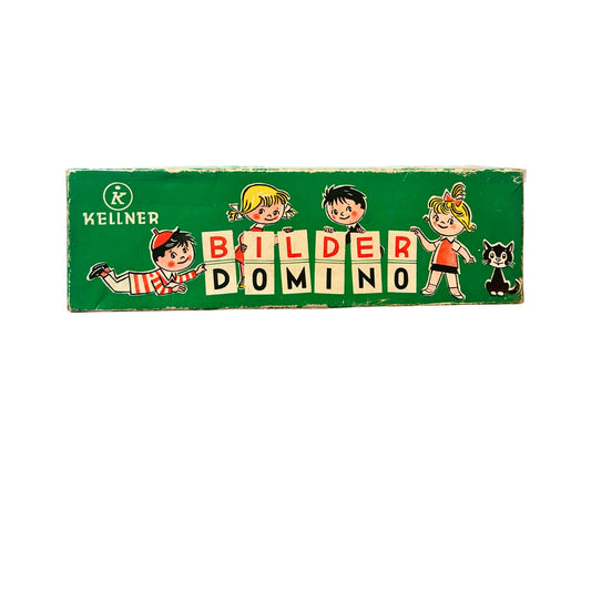 altes DDR Bilder Domino Kellner ca 1960 – SKU A9608 – Gesellschaftsspiel gebraucht kaufen bei Brettspielimperium