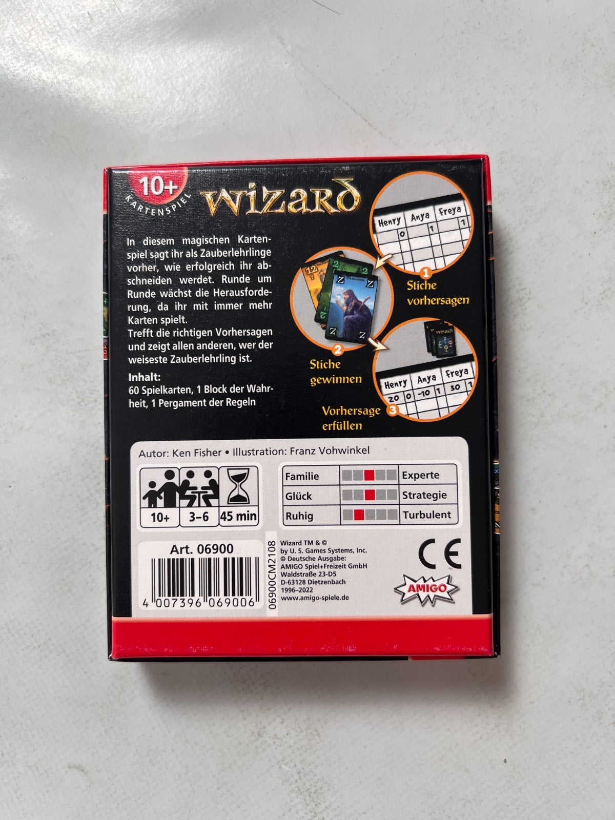 Amigo Wizard Kartenspiel - Strategisches Kartenspiel - Vollständig - Ansicht 9