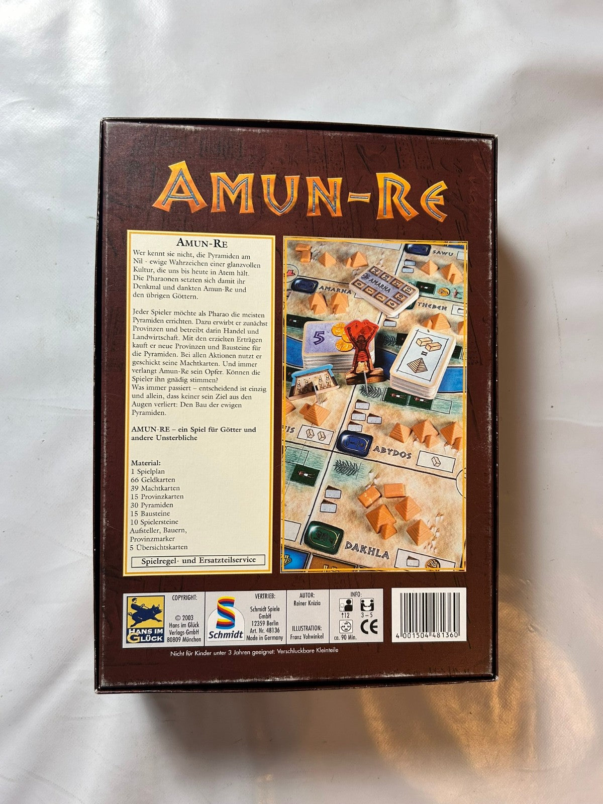 AMUNRE  Brettspiel  Hans im Glück 2003  Vollständig - Ansicht 10