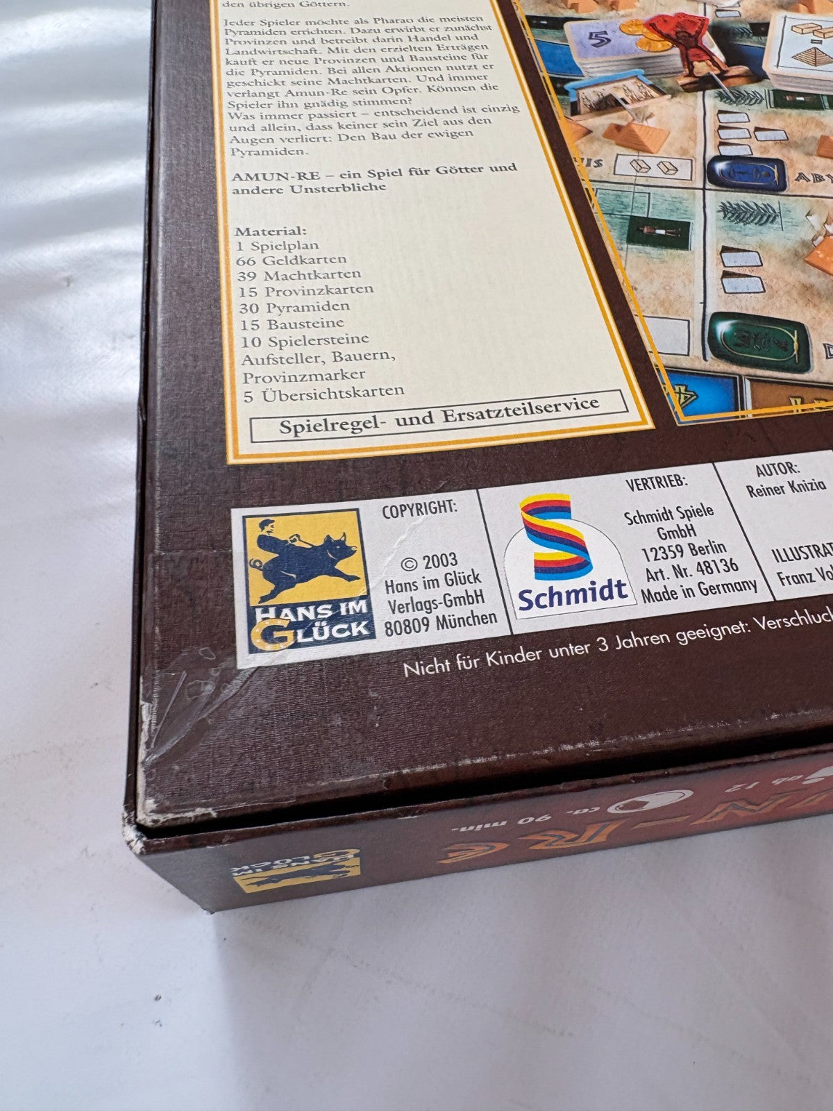 AMUNRE  Brettspiel  Hans im Glück 2003  Vollständig - Ansicht 15