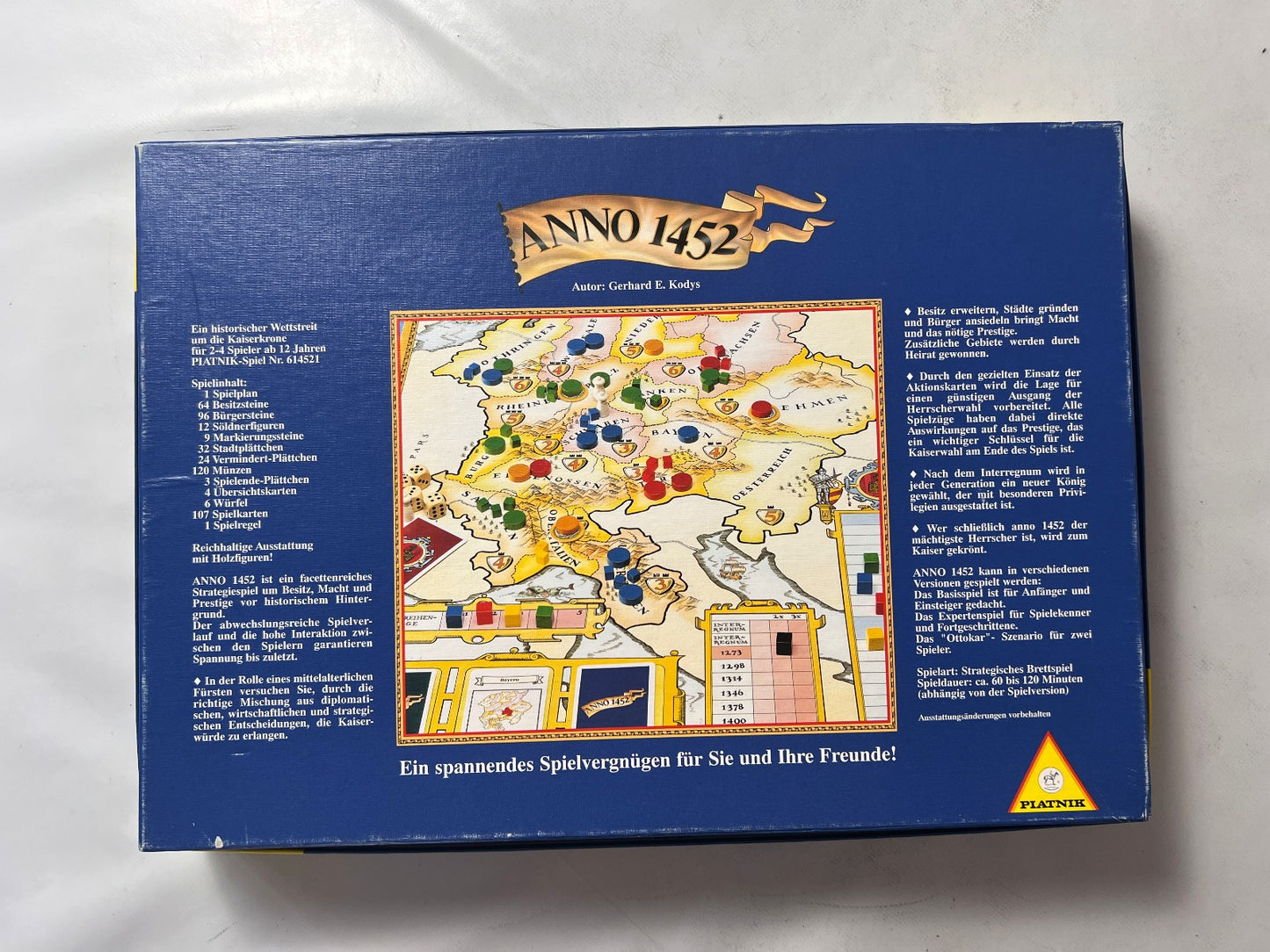 Anno 1452 Spiel Piatnik Wettstreit um die Kaiserkrone  Vollständig - Ansicht 2