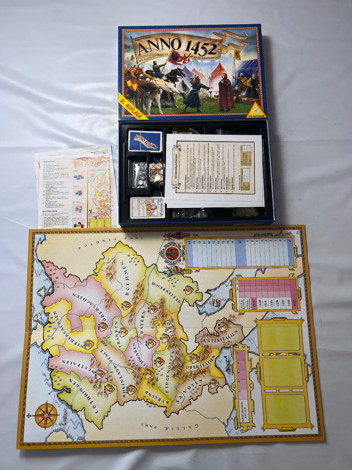 Anno 1452 Spiel Piatnik Wettstreit um die Kaiserkrone  Vollständig - Ansicht 3
