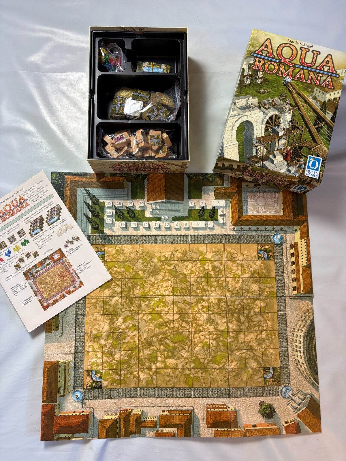 Aqua Romana  Brettspiel Queen Games 2005 Gesellschaftsspiel  Vollständig - Ansicht 6