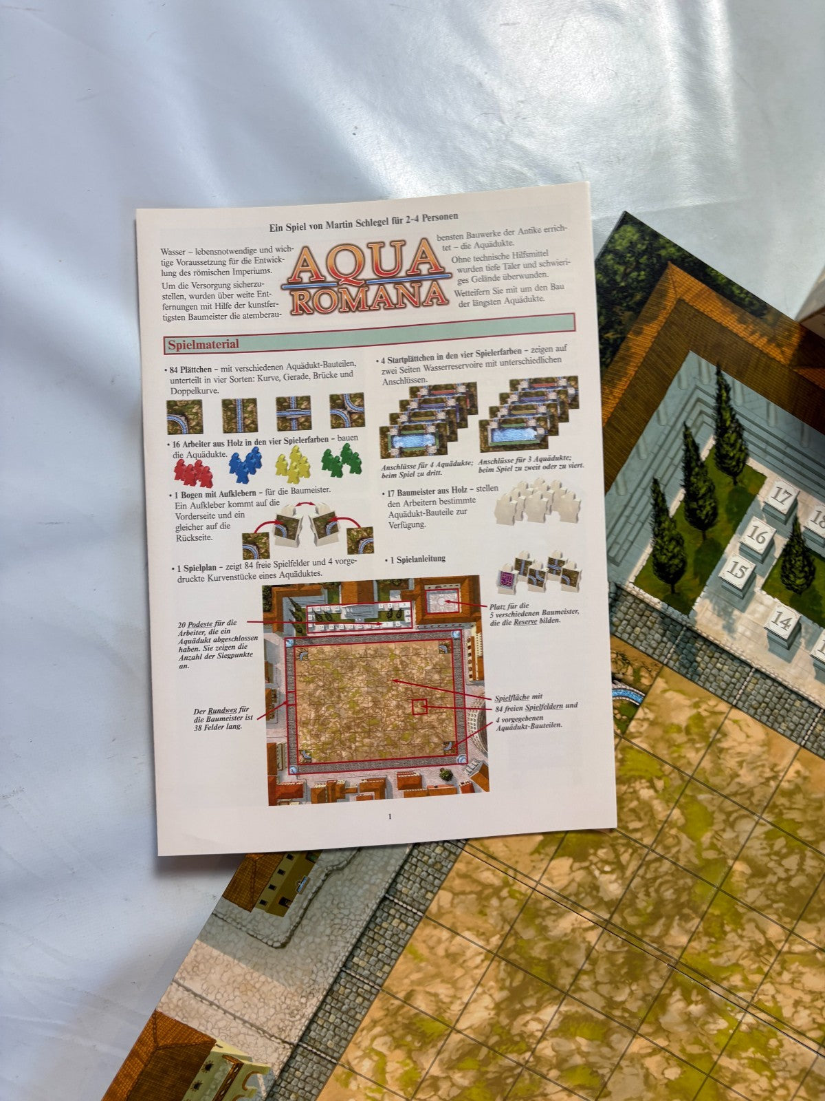 Aqua Romana  Brettspiel Queen Games 2005 Gesellschaftsspiel  Vollständig - Ansicht 7