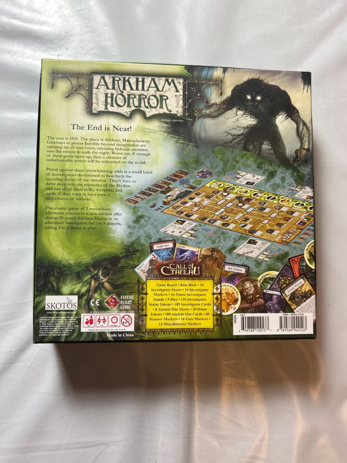 Arkham Horror Grundspiel Englische Ausgabe Fantasy Flight 2006  unbespielt - Ansicht 11