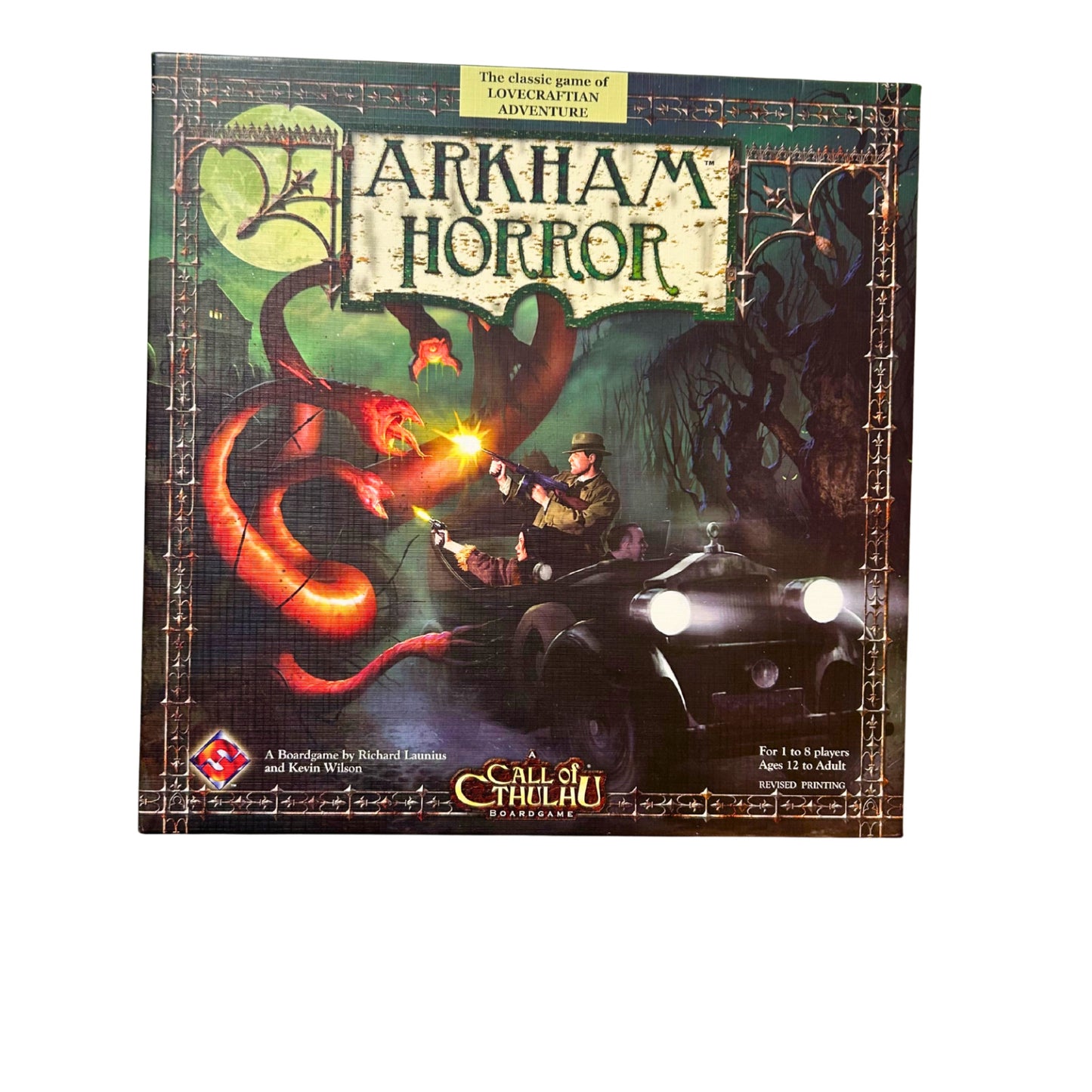 Arkham Horror Grundspiel Englische Ausgabe Fantasy Flight 2006 - unbespielt – SKU A12114 – Gesellschaftsspiel gebraucht kaufen bei Brettspielimperium