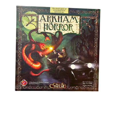 Arkham Horror Grundspiel Englische Ausgabe Fantasy Flight 2006 - unbespielt – SKU A12114 – Gesellschaftsspiel gebraucht kaufen bei Brettspielimperium