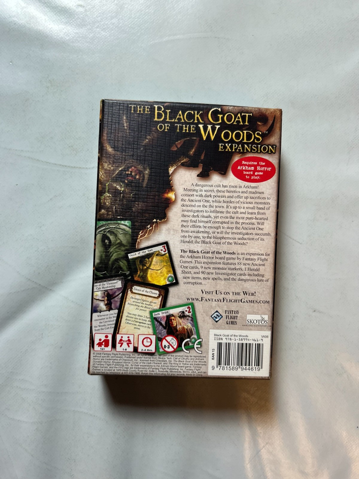 Arkham Horror The Black Goat of The Woods Englisch Expansion  Unbespielt - Ansicht 9